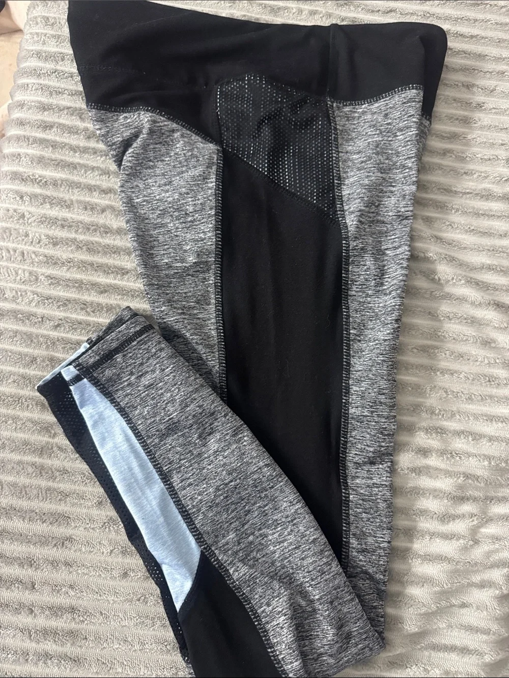 Tangerine Black and Gray Women’s Athletic Leggings